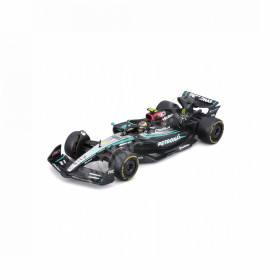 MERCEDES GP F1 W15 EQ PERFORMANCE TEAM AMG PETRONAS MOTORSPORT 44 LEWIS HAMILTON 2024 (PACKAGING PREMIUM AVEC CASQUE)