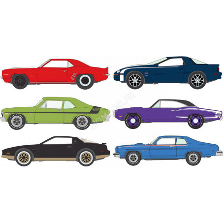 COFFRET DE 6 PIECES : MUSCLE CARS 2025 - SERIE N°1 - VERSION B