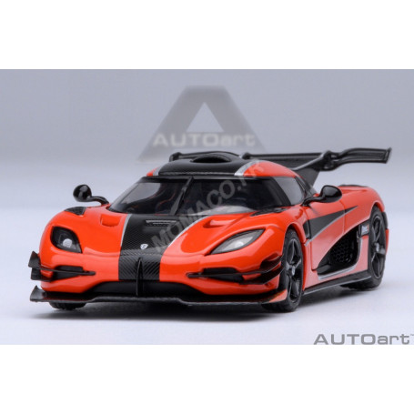 KOENIGSEGG ONE : 1 ORANGE/CARBONE/GRIS METALLISE