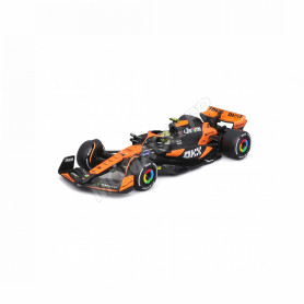 MCLAREN F1 MCL38 MERCEDES TEAM MCLAREN 4 LANDO NORRIS 2024 (PACKAGING PREMIUM AVEC CASQUE)