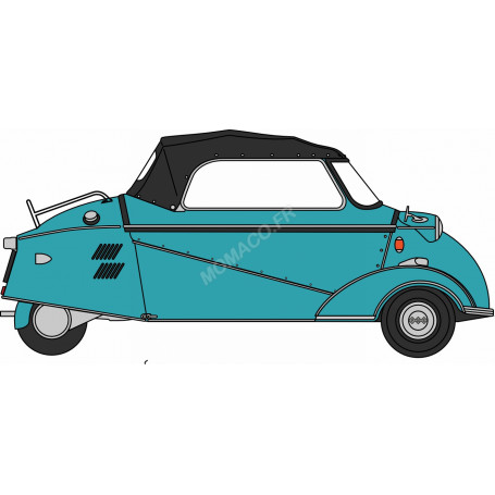 MESSERSCHMITT KR200 BUBBLE CAR BLEU CYAN