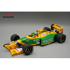 BENETTON B192 19 MICHAEL SCHUMACHER GRAND PRIX DE SPA 1992 1ER AVEC FIGURINE