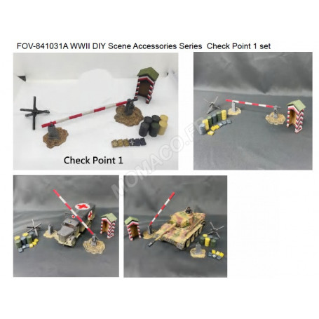 SET D'ACCESSOIRE WWII "CHECK POINT 1"